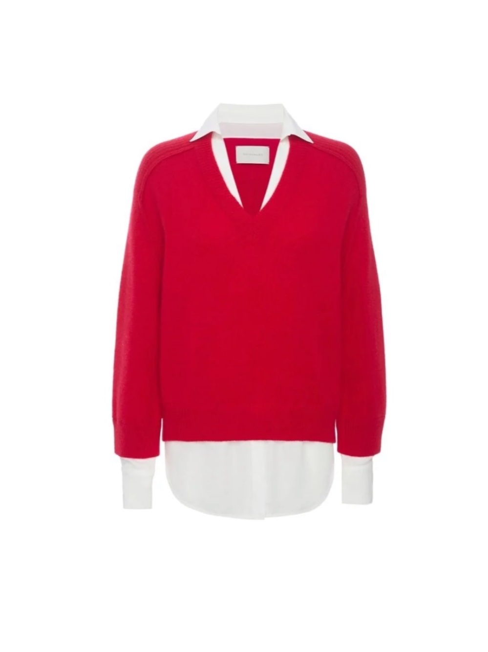 Brochu Walker Layered Looker Sweater - Aura Red, Large
